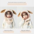 thumbnail image 5 of Gorro de invierno para niños, gorro a prueba de viento, gorro para bebé, otoño e invierno, bufanda para coche eléctrico, gorro a prueba de viento integrado, gorro tipo jersey, 5 of 5