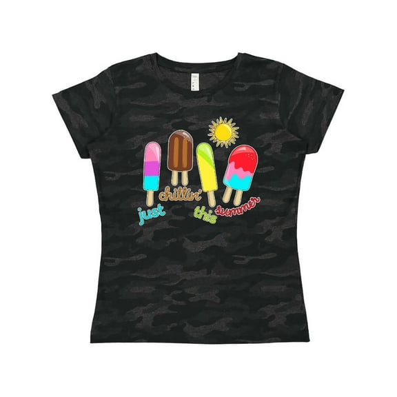 Inktastic Just Chillin This Summer- Popsicles Women's T-Shirt