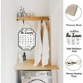 thumbnail image 2 of The Laundry Wood Sign Laundry Guide Retro Farmhouse Wood Hanging Plaque Rustic Laundry Room Wall Sign Art Decoration Sign with Jute Twine for Laundry Room Framed Wall 9.5x11.8, 2 of 9