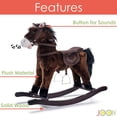 thumbnail image 2 of JOON Rocking Horse Pony, Dark Brown, 2 of 7