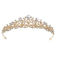 thumbnail image 1 of Maytalsory Rhinestone Bridal Crown Retro Style For Classic Elegance Retro Style Crystals Princesses Crown Gold, 1 of 6