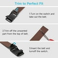 thumbnail image 2 of GAEKEAO Belt for Men Stretch Nylon Ratchet Belt Web Work Men Belts with Automatic Slide Buckle，Adjustable Trim to Fit, 2 of 9
