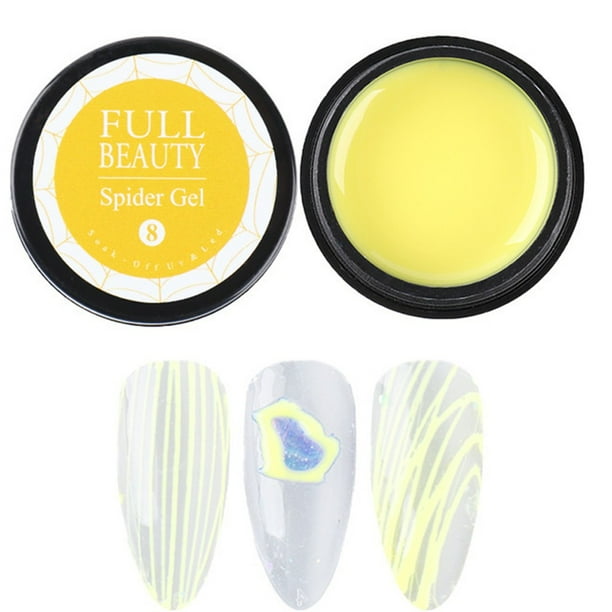 Gel transparente para uñas, esculpidor, para decoración de uñas, esmalte de araña, 6 ml, para pintar telarañas, dibujo de alambre, bolígrafo.