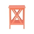 thumbnail image 4 of Linon Dalton Wood Accent End Table in Coral Orange, 4 of 13