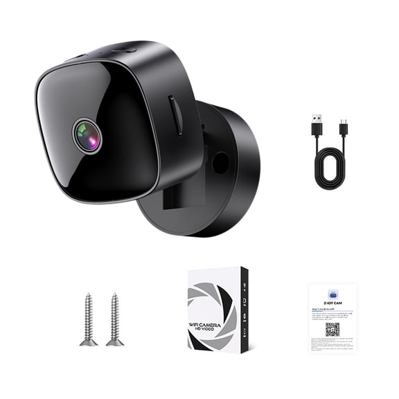 Wireless Security Camera for Home, Indoor Wifi Camera with Night Vision, 1080P Hd Pet Camera, 2.4G Wifi Smart Cam for Baby Monitor, Motion Detection, Compact Design