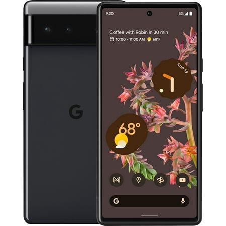 Pre-Owned Google Pixel 6 Smartphone, Xfinity Only,128 GB Storage + 8 GB RAM, Stormy Black (Refurbished: Good)