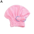 thumbnail image 4 of Butterfly Bow Microfiber Hair Drying Cap Adjustable Quick Dry Towel For Home And Travel, 4 of 7