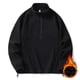 thumbnail image 4 of Blusa y camisas de cuello alto de manga larga para hombre, moda masculina, con media cremallera, color liso, manga larga, bolsillos, chaqueta de cuello alto, blusa para hombre, 4 of 8