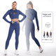 thumbnail image 4 of Traje de yoga europeo y americano, traje deportivo para fitness, pantalones de yoga de secado rápido con estampado de melocotón y cadera para mujer, traje de yoga con capucha y manga larga, 4 of 6