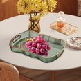 thumbnail image 6 of TISHITA Serving Tray Vanity Tray Serving Plate Nordic Desk Organizer Jewelry Storage Tray Cafe Cafeteria Tray for Farmhouse L Green, 6 of 8