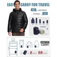 thumbnail image 3 of Pioneer Camp Men's Packable Puffer Jacket, Hooded with 6 Pockets, 3 of 6