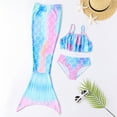 thumbnail image 5 of Mermaid Tails for Swimming Girls Bathing Suits Swimsuit Princess Swimwear Bikini Set for 1-14 Year Old, 5 of 9