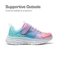 thumbnail image 3 of BURUDANI Girls ColorBurst Sparkle Lightweight Tennis Sneakers Kids Running/Walking Shoes for School & Play, 3 of 6