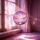 thumbnail image 1 of Round Acrylic Puzzle Suncatcher - Stained Glass Style Window Hanging Dreamy For Home Decor, 1 of 6