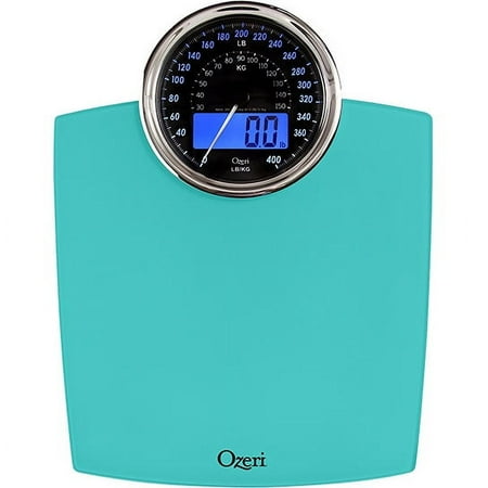 Ozeri Rev Digital Bathroom Scale with Electro-Mechanical Weight Dial