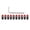 Red, variant on BIMZUC 10 Pcs M5x16mm Motorcycle Windscreen Windshield Screw Bolts Kit Universal Aluminum Rubber Nut with Wrench (Golden, 0.6 inches / 15.2 mm)
