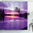 thumbnail image 1 of Ambesonne Landscape Shower Curtain, Purple Shade Skies, 69"Wx84"L, Lavender Black, 1 of 3