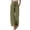 Army Green, variant on Boho Tiered Palazzo Pants for Women, Smocked Elastic High Waist Trousers with Bow, Casual Spliced Wide Leg Slacks with Pockets