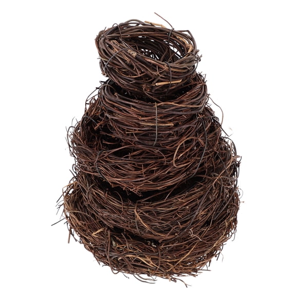 unbranded  5 Pcs Simulated Bird Nest Faux Bird's Design Lifelike