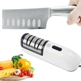 thumbnail image 2 of DENEST Electric Knife Sharpener Kitchen Sharpening Tool ABS Stainless Steel, 2 of 7