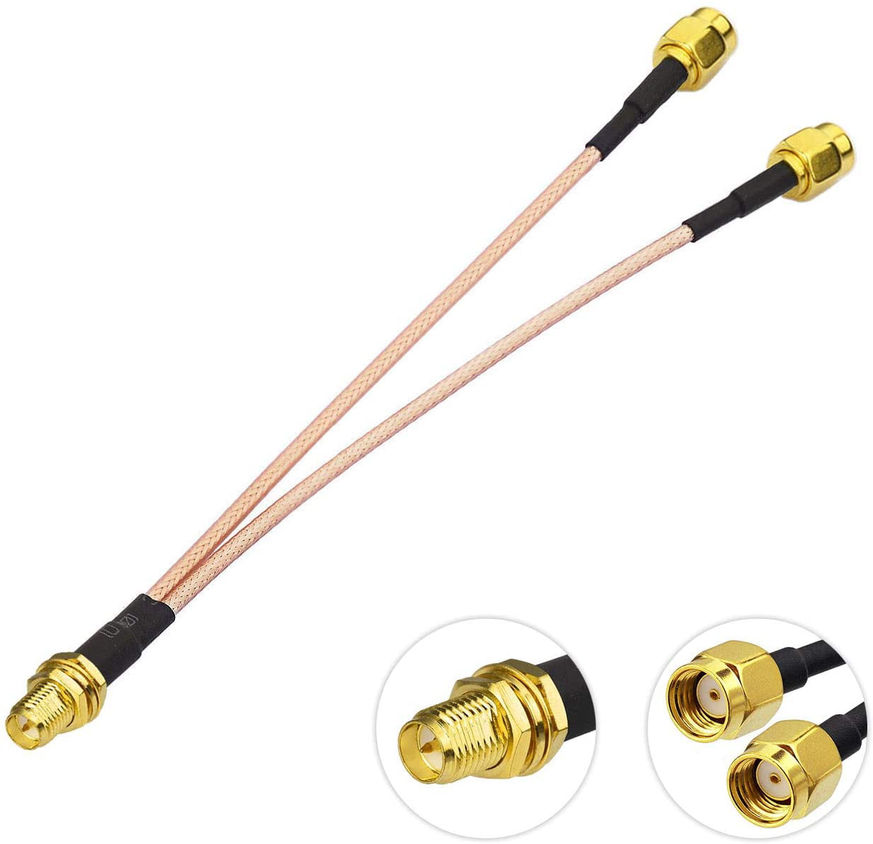 0.5ft Rf Wire Connector SMA Male Straight to Ts9 Plug Right Angle Assembly Extension Coaxial Cable RG316 15cm for Wireless Antenna Ships from USA 