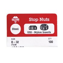 Hillman #8 32 tpi Steel Course Thread Nylon Insert Lock Nut (100 Ct.) 180138