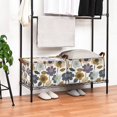 thumbnail image 3 of Yayeee Foldable Storage Basket for Shelves with Handles Waterproof Cloth Bins, Colorful Floral, 3 of 7