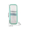 thumbnail image 2 of Under $1 Pencil Case, Hwkond Student Pencil Case Stationery Bag Transparent Pencil Case Hard Pencil Case Back to College, 2 of 6