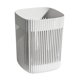 thumbnail image 4 of Papelera de plástico Ticfox con diseño hueco Blanco, 4 of 13