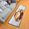 thumbnail image 3 of SKYSONIC 2'X6' Xmas Santa Claus Runner Rug with Rubber Backing, Christmas Balloon Non Slip Entryway Rug Runner Washable Soft Area Rug Carpet for Hallway Bedroom Kitchen Decor, 3 of 6