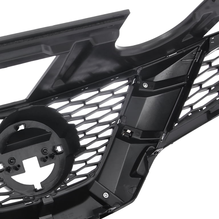 Replacement Front Grille For 2014-2015 Nissan Rogue - Painted Black With Chrome Trim, Direct Fit