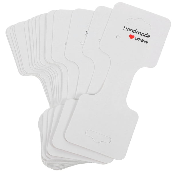 unbranded 100Ud Tarjetas Para Exhibir Pulseras Y Collares De Papel Kraft Resistentes Y Fáciles De Usar