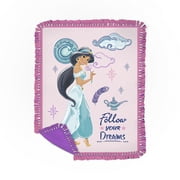Springs Creative Pink, Blue Polyester Throw, 55" x 43"