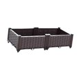 thumbnail image 4 of Recipiente de plantas de cama de jardín , caja de plantador de plantación de plantación fácil de usar fácil de usar para el patio del patio 80cmx40cmx22cm, 4 of 8