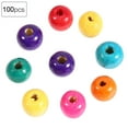 thumbnail image 2 of Perles Rondes en Bois Colorées pour Bricolage, Fabrication de Bijoux, Matériaux 8mm, 2 of 10