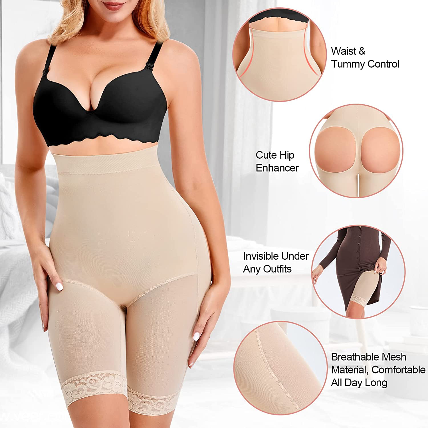 Flarixa Women's High Waist Tummy Control Shorts Butt Lifter Shapewear  Panties Back Take Off Slimming Belly Underwear Body Shaper – the best  products in the Joom Geek online store