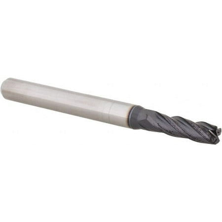 

Accupro 5/32 Diam 4 Flute Single End Solid Carbide 0.03 Corner Radius End Mill AlTiN 2 OAL 0.562 LOC 3/16 Shank Diam 30° Helix RH Cut RH Flute Centercutting