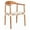 Natural / White, variant on SAFAVIEH Juneau Modern Leather Woven Accent Chair, Natural/White