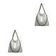 thumbnail image 1 of Sonducket Bolso de hombro con cadena de alta capacidad y de moda para mujer Bolso con cadena de hombro Bolsos de lujo plateados plateado 2Conjunto, 1 of 6