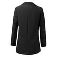 thumbnail image 2 of Vedolay Coat for Women Women's Plus Size Elegant Split Long Sleeve Open Front Office Blazer Jacket,Black XXL, 2 of 4