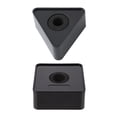 thumbnail image 4 of SHISUYAN 2pcs ABS Triangle Square Shaped Microphone Station Logos for Interview KTV, 4 of 9
