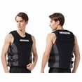 thumbnail image 3 of Adult Life Jacket - Neoprene - High Buoyancy - Side Zipper - Blue, 3 of 4