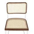 thumbnail image 6 of Breuer Chair Company Marcel Breuer B32 Cesca Cane Cantilever Side Chair w/ White Steel Frame Walnut Wood & Natural Cane (Made in Italy) by Furnish Theory, 6 of 15