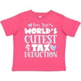 thumbnail image 3 of Inktastic I'm the World's Cutest Tax Deduction Blue Hearts Boys or Girls Toddler T-Shirt, 3 of 5
