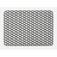 thumbnail image 1 of Modern Bath Mat, Math Geometry Inspired Minimalist Design with Brushstrokes Like Art Print, Non-Slip Plush Mat Bathroom Kitchen Laundry Room Decor, 29.5 X 17.5 Inches, Charcoal Grey White, Ambesonne, 1 of 2