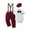 Red, variant on Baby Boy Clothes Outfit Suit Formal Romper Short Sleeve Shirts Suspender Pants Hat Bowtie 0-18M 4pcs