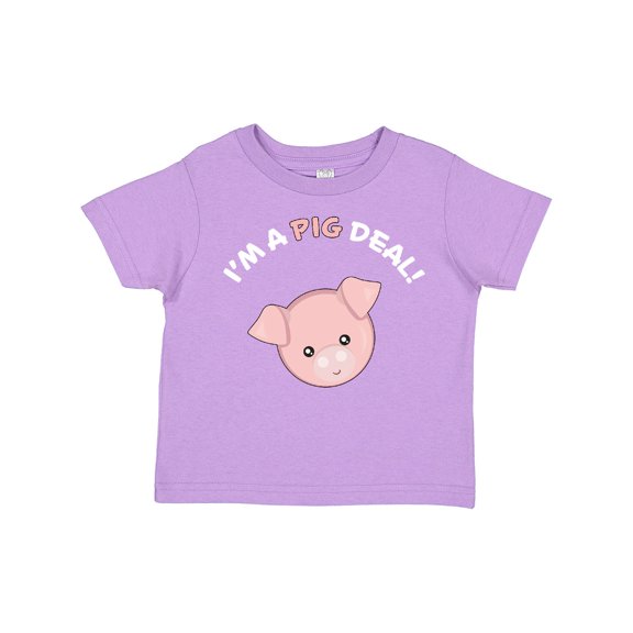 Inktastic I'm a Pig Deal Cute Pig Pun Boys or Girls Toddler T-Shirt