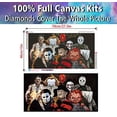 thumbnail image 2 of Kits de Pintura de Diamantes de Halloween para Adultos, Pintura de Diamantes 5D de Payaso de Halloween., 2 of 3