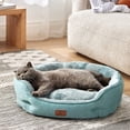 thumbnail image 2 of Cama para mascotas para perros y gatos pequeños, lavable, 25 cm, azul, 2 of 8