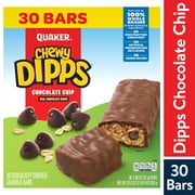 Quaker Chewy Dipps Granola Bars, Chocolate Chip 30 Pack